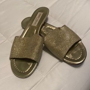 Jimmy Choo Gold Sandals